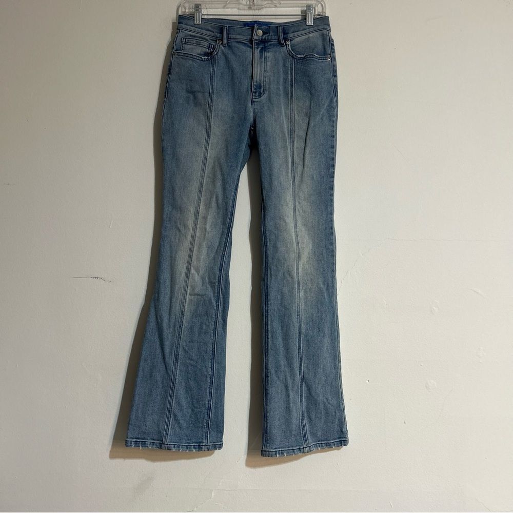 J. McLaughlin Clearwater Flare Seamed Jeans Light Wash Size 4